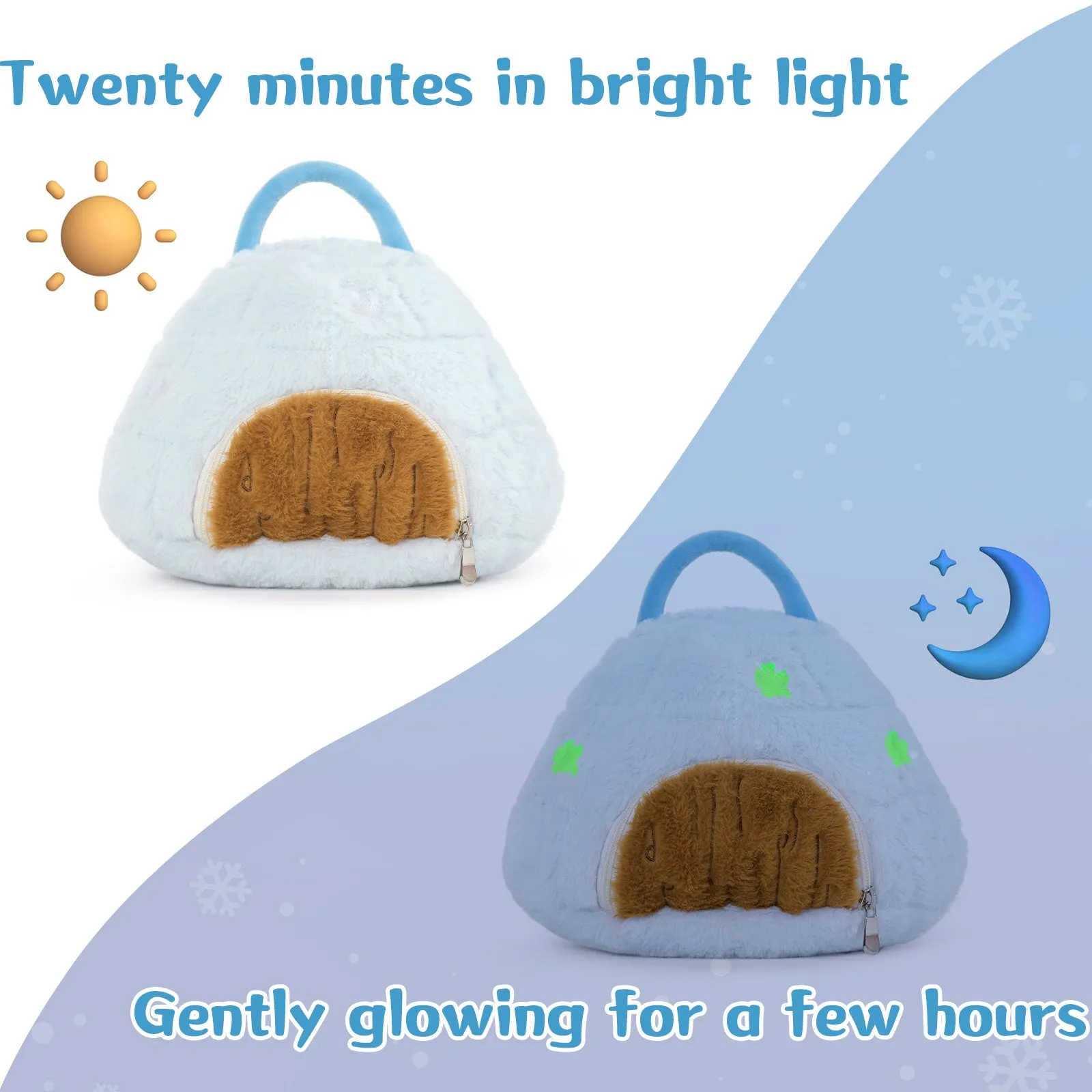 Igloo Plush with 5 Mini Stuffed Animals, 9.8 Inches