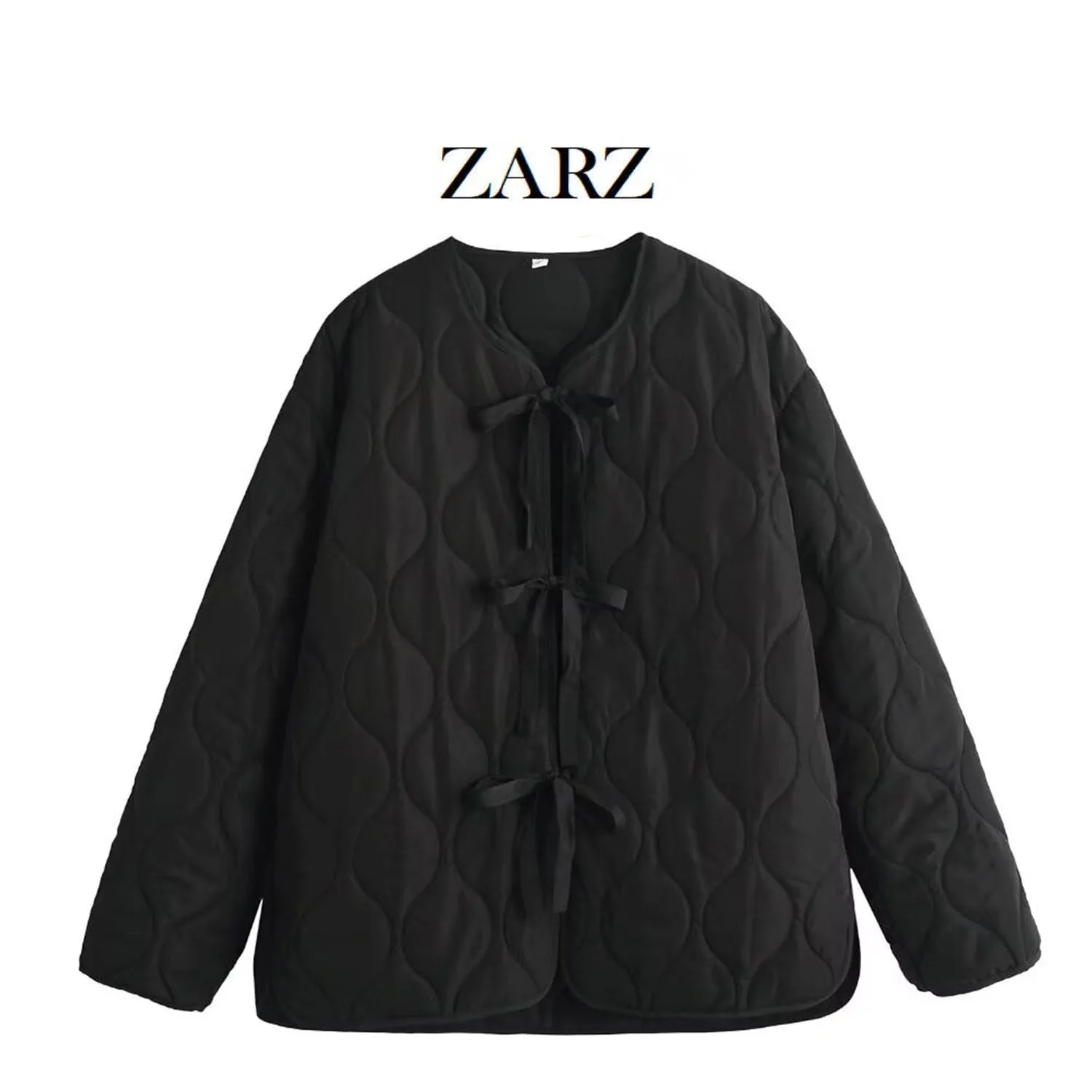 INSTOCK-ZARZ women's classic bow cotton coat