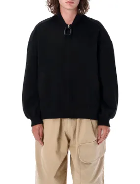 JW ANDERSON Sleek Oversized Bomber Jacket with Ring Pull