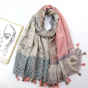 JY220758 Cashew printed scarf