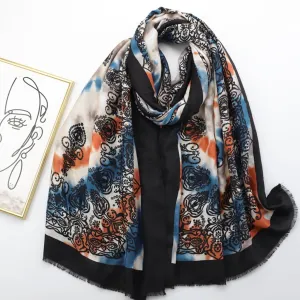 JY230228 printed scarf