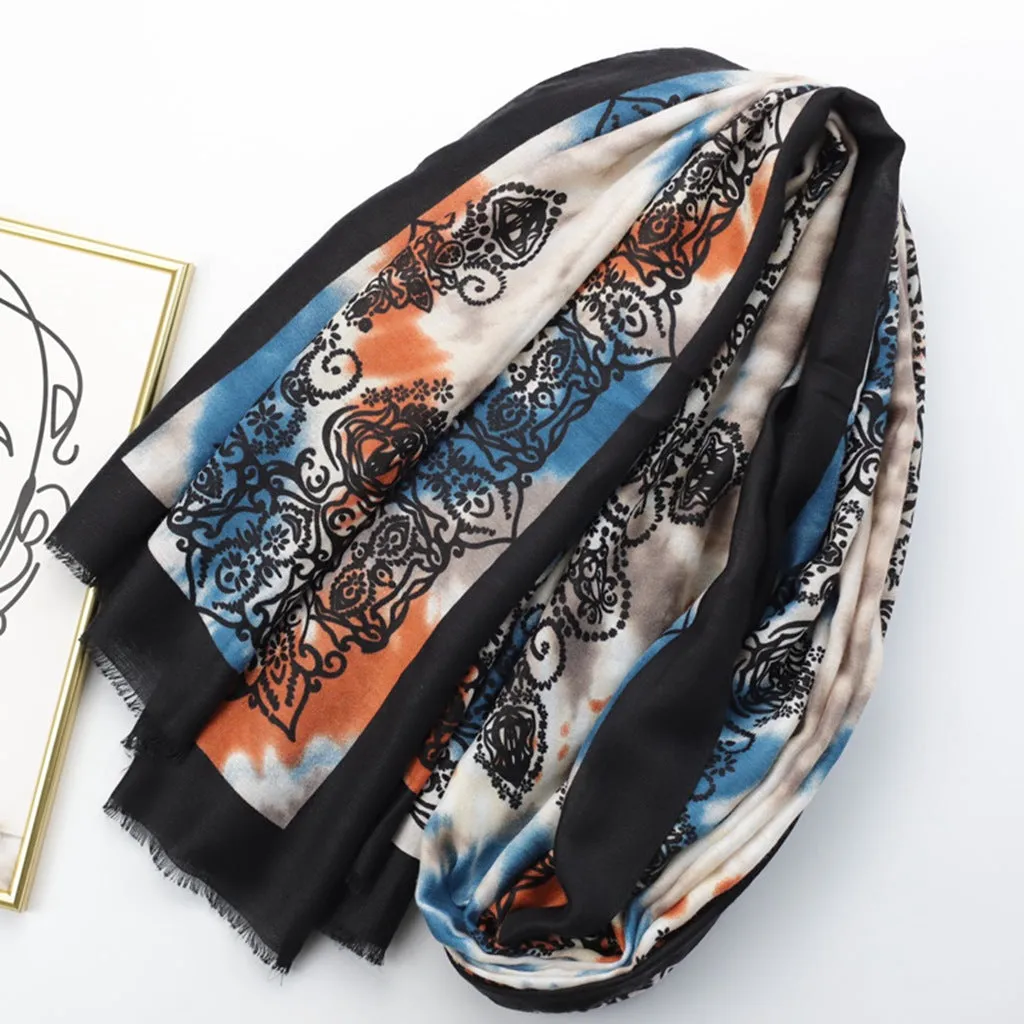 JY230228 printed scarf