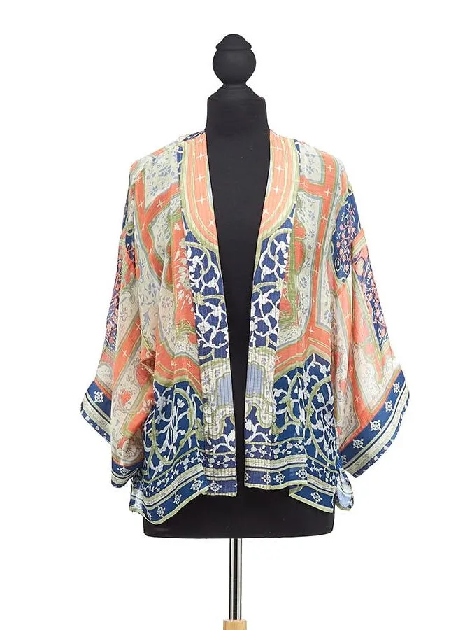 Kimono Jacket - Indian Summer Blue