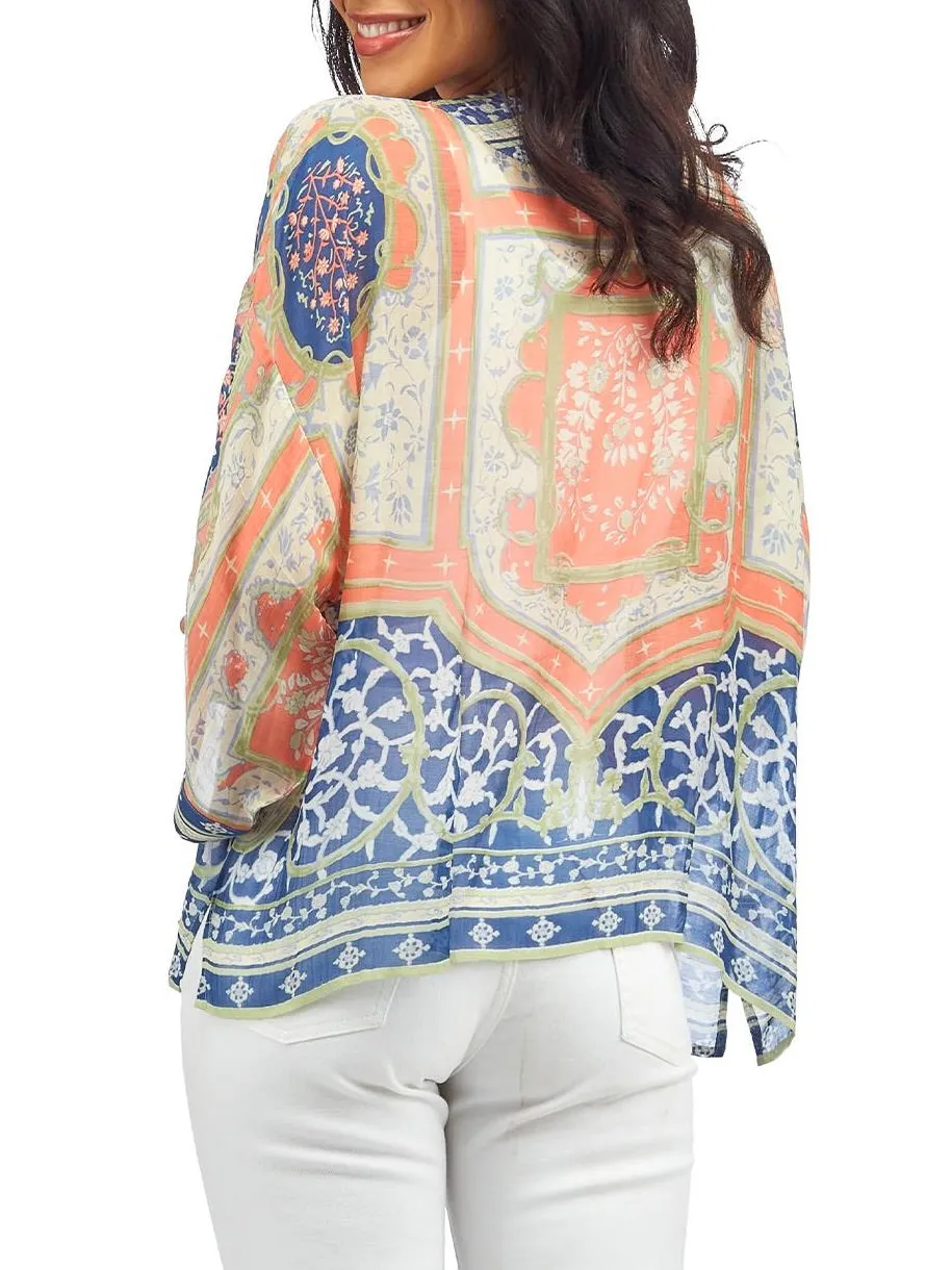 Kimono Jacket - Indian Summer Blue