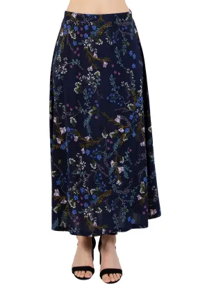 La Cera A line Printed Jersey Skirt