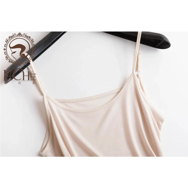 Leechee 100% Silk Camisoles for Women, Solid Color, Comfortable & Elegant Leisurewear