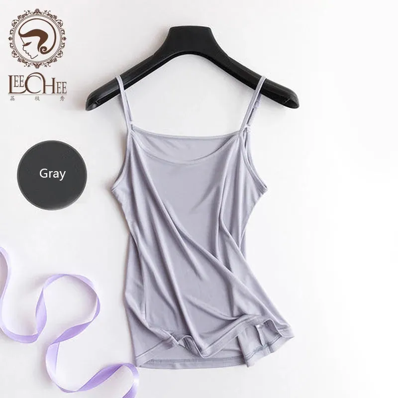 Leechee 100% Silk Camisoles for Women, Solid Color, Comfortable & Elegant Leisurewear