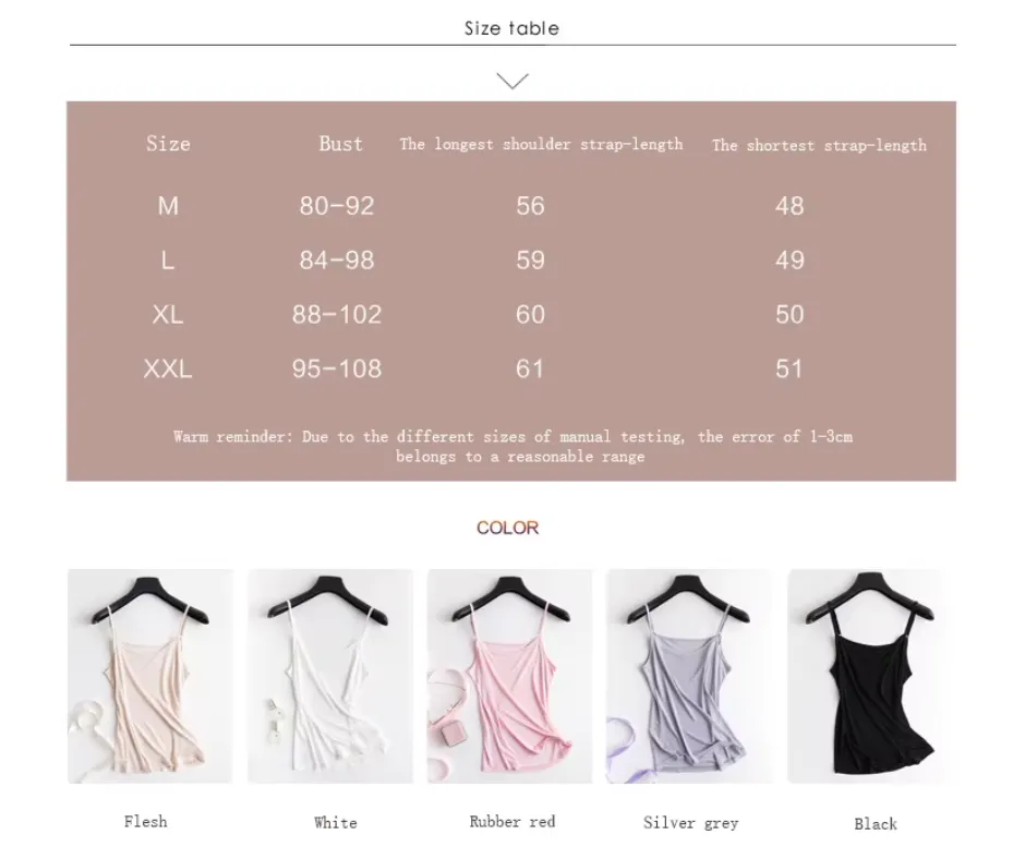 Leechee 100% Silk Camisoles for Women, Solid Color, Comfortable & Elegant Leisurewear