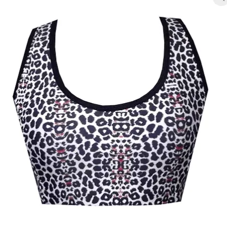 Leopard Print Sports Crop Top BK127