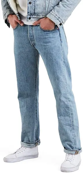 Levi's Men's 501 Original Fit Jeans Light Stonewash