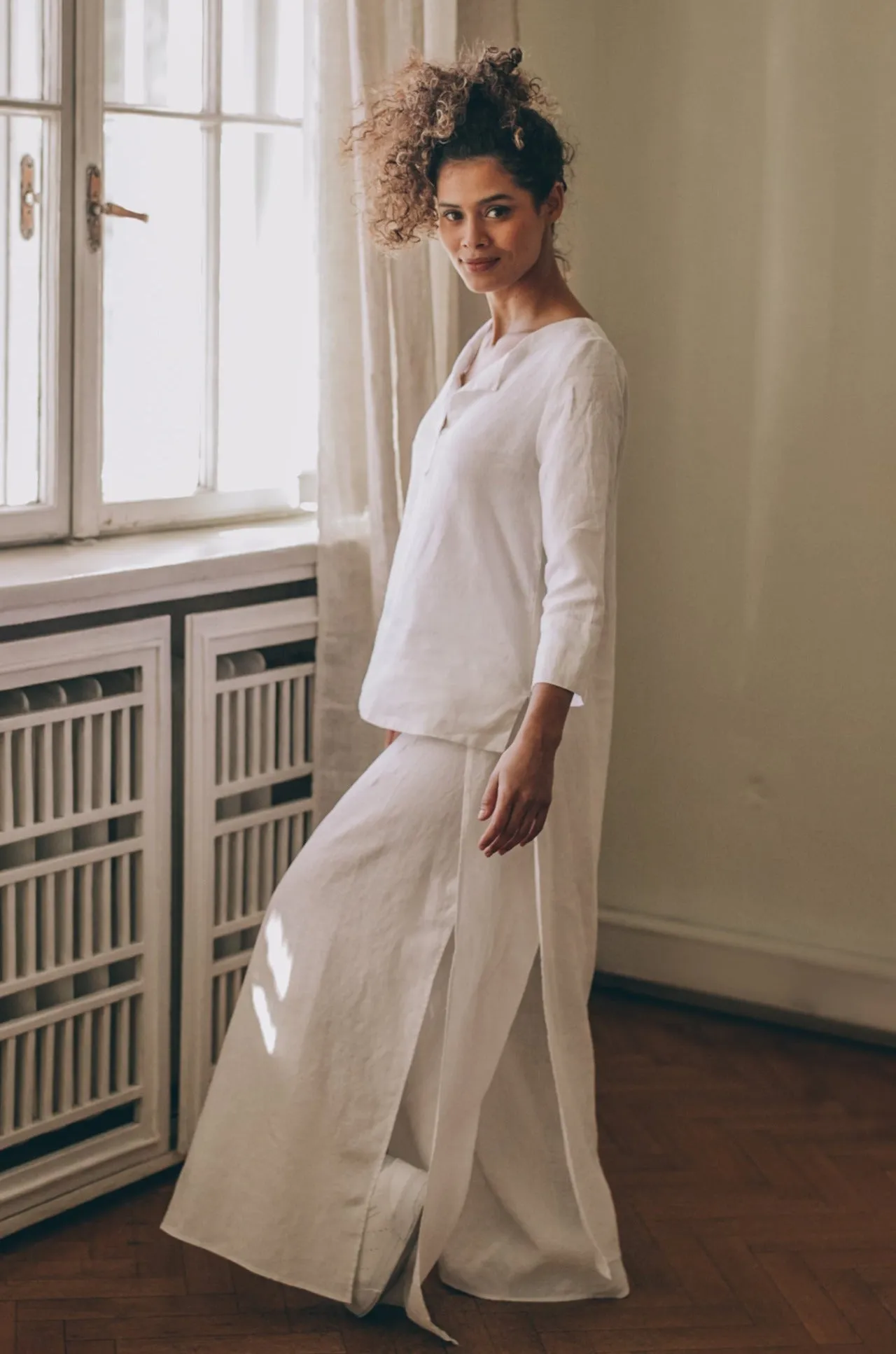 Linen Wrap Pant