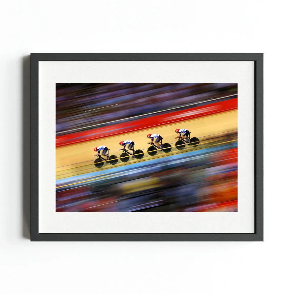 London 2012 Team Pursuit Track Cycling Art Print