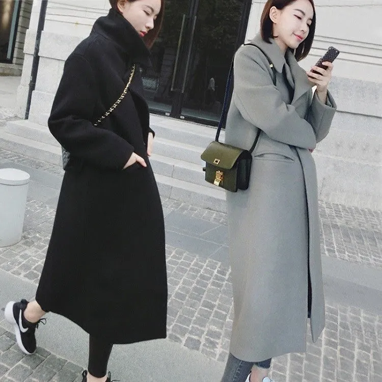 Long coat in Women woolen coat