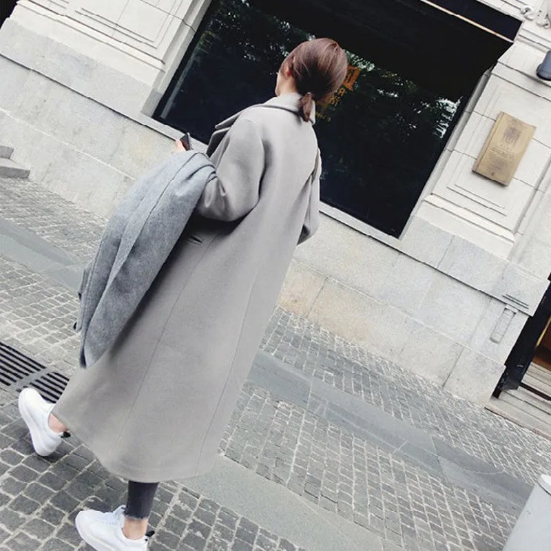 Long coat in Women woolen coat