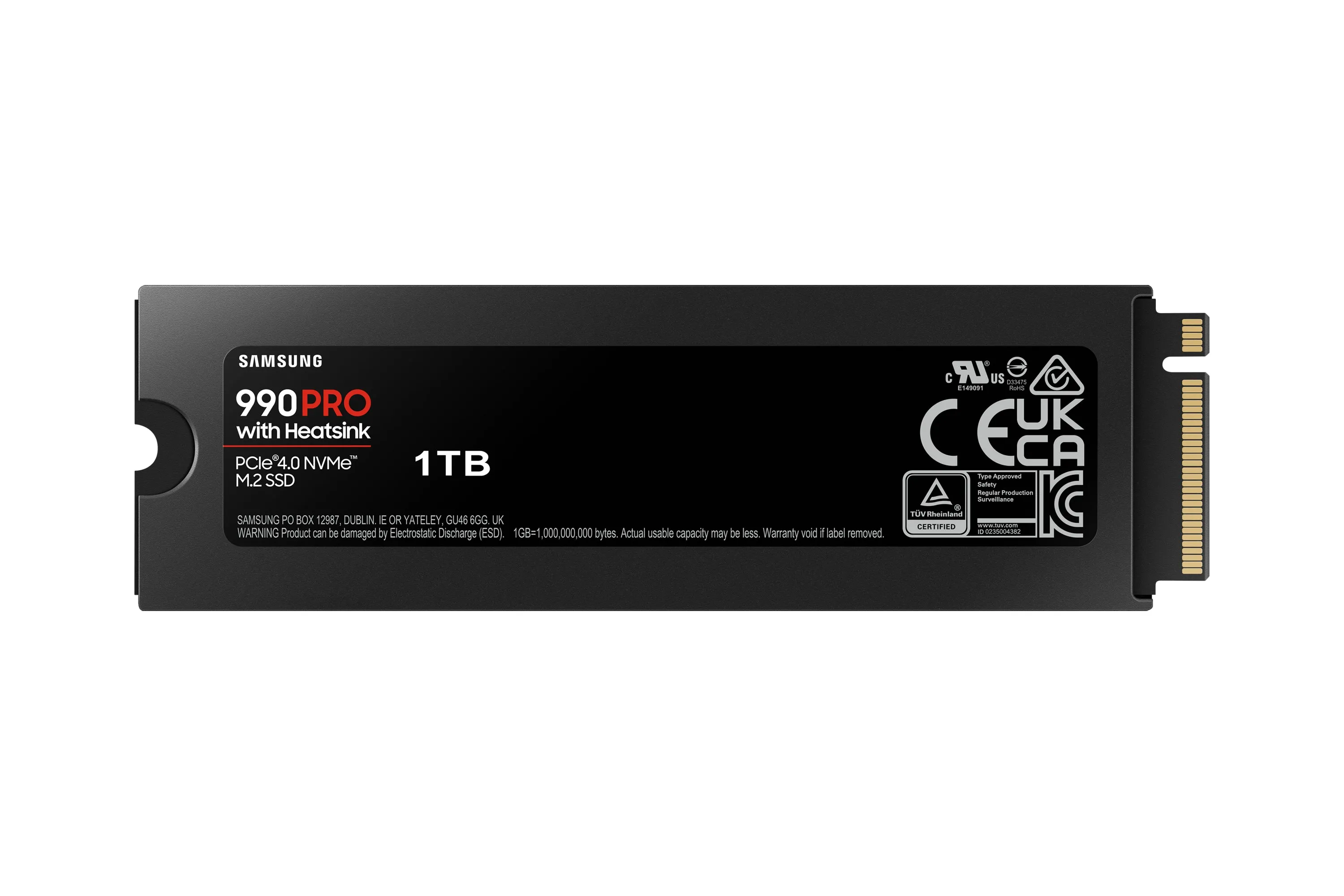 M.2 1Tb Samsung 990 Pro Heatsink Nvme Pcie 4.0 X 4 Retail