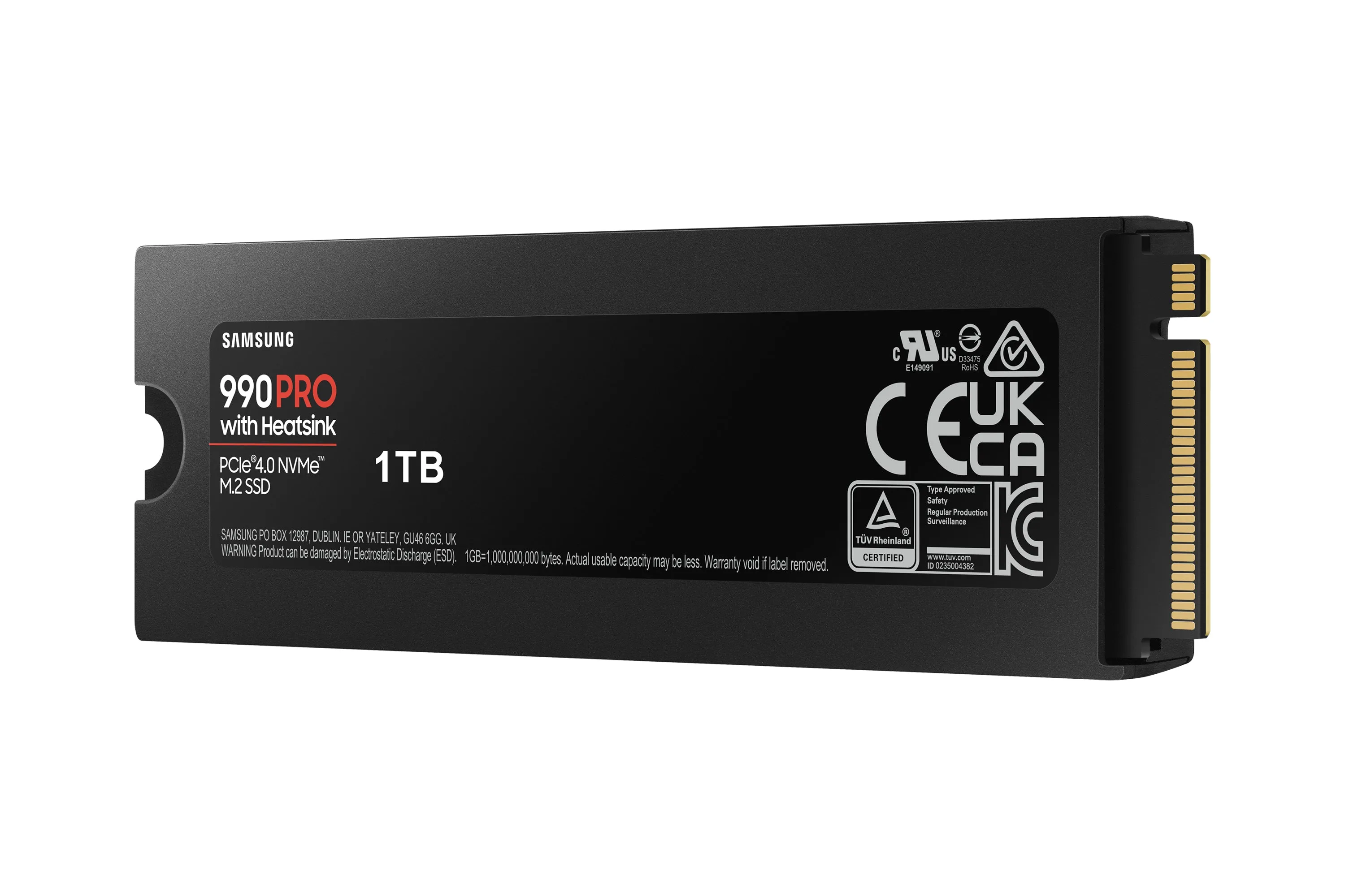 M.2 1Tb Samsung 990 Pro Heatsink Nvme Pcie 4.0 X 4 Retail