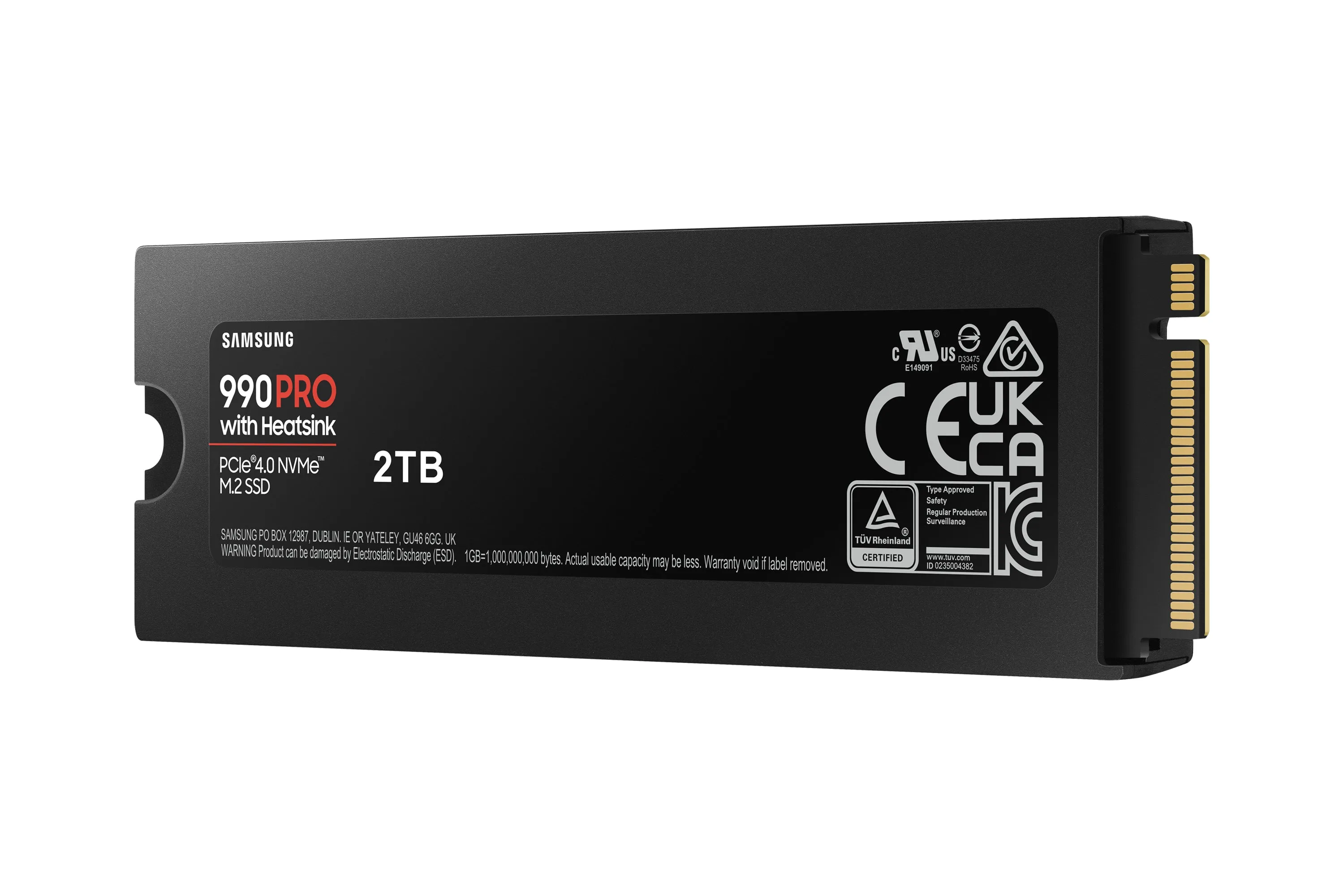 M.2 2Tb Samsung 990 Pro Heatsink Nvme Pcie 4.0 X 4 Retail