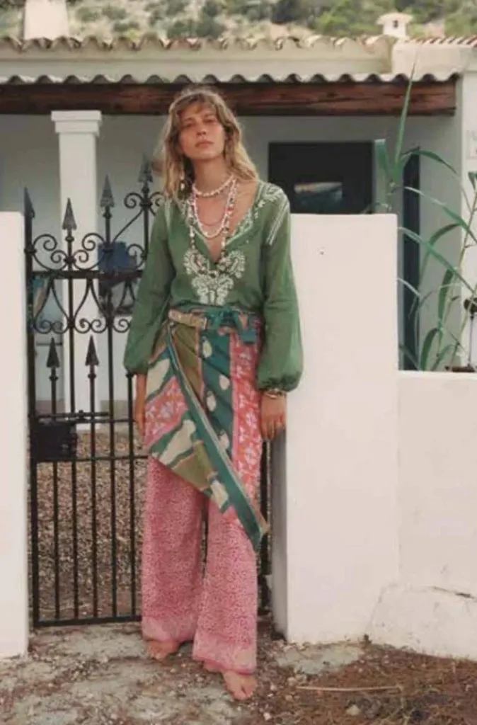 Maison Hotel Robert Wide Leg Pant in Pink City