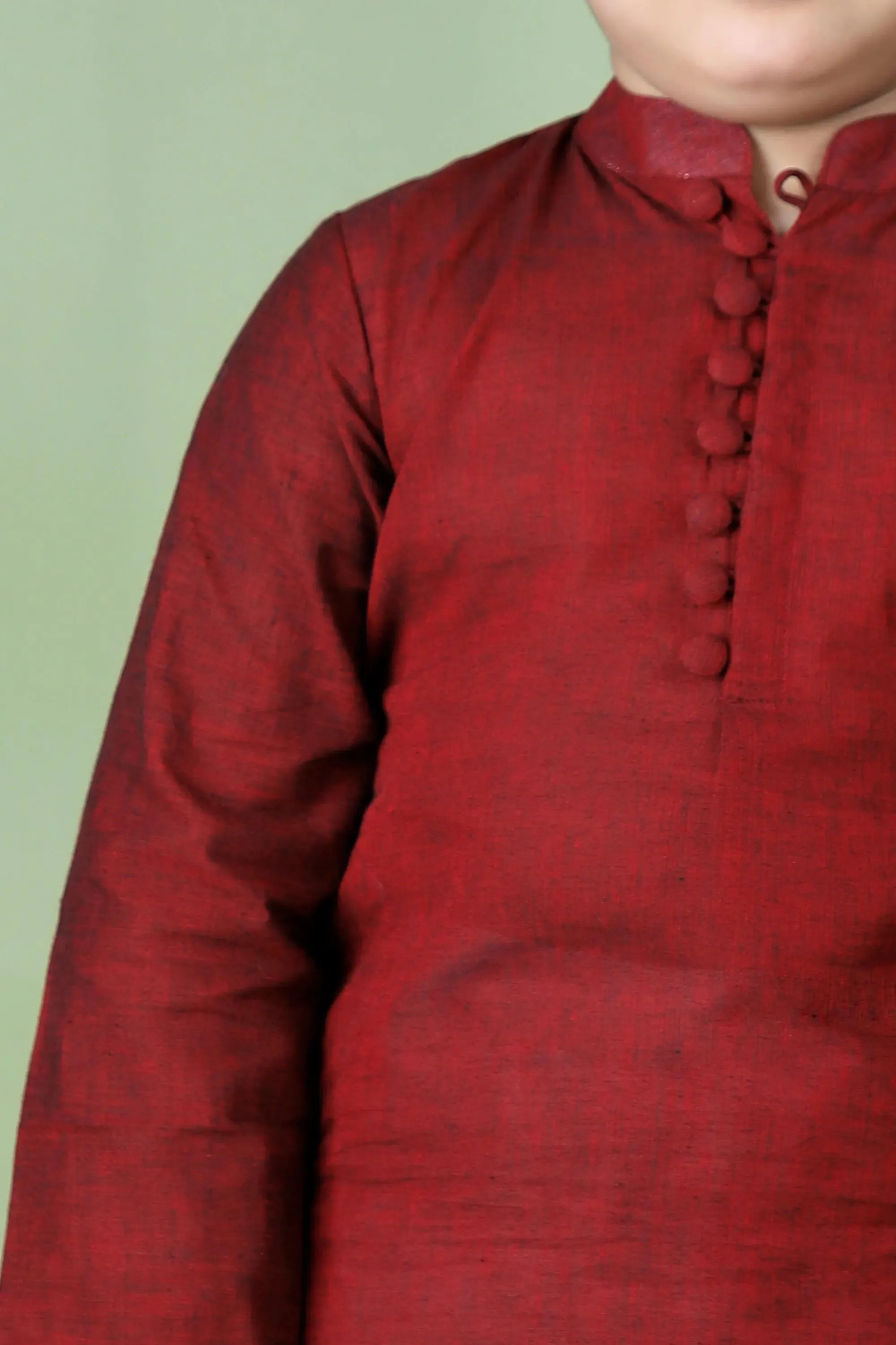 MAROON KURTA SET