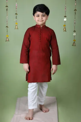 MAROON KURTA SET