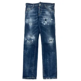 Men's Cool Guy Distressed Jeans Blue Size IT 46 / UK 30