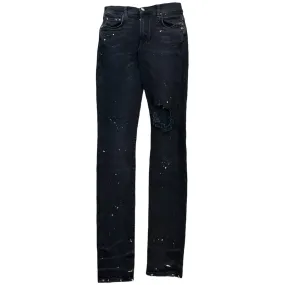 Men's Mx1 Paint Splatter Jeans Black Size Waist 28"