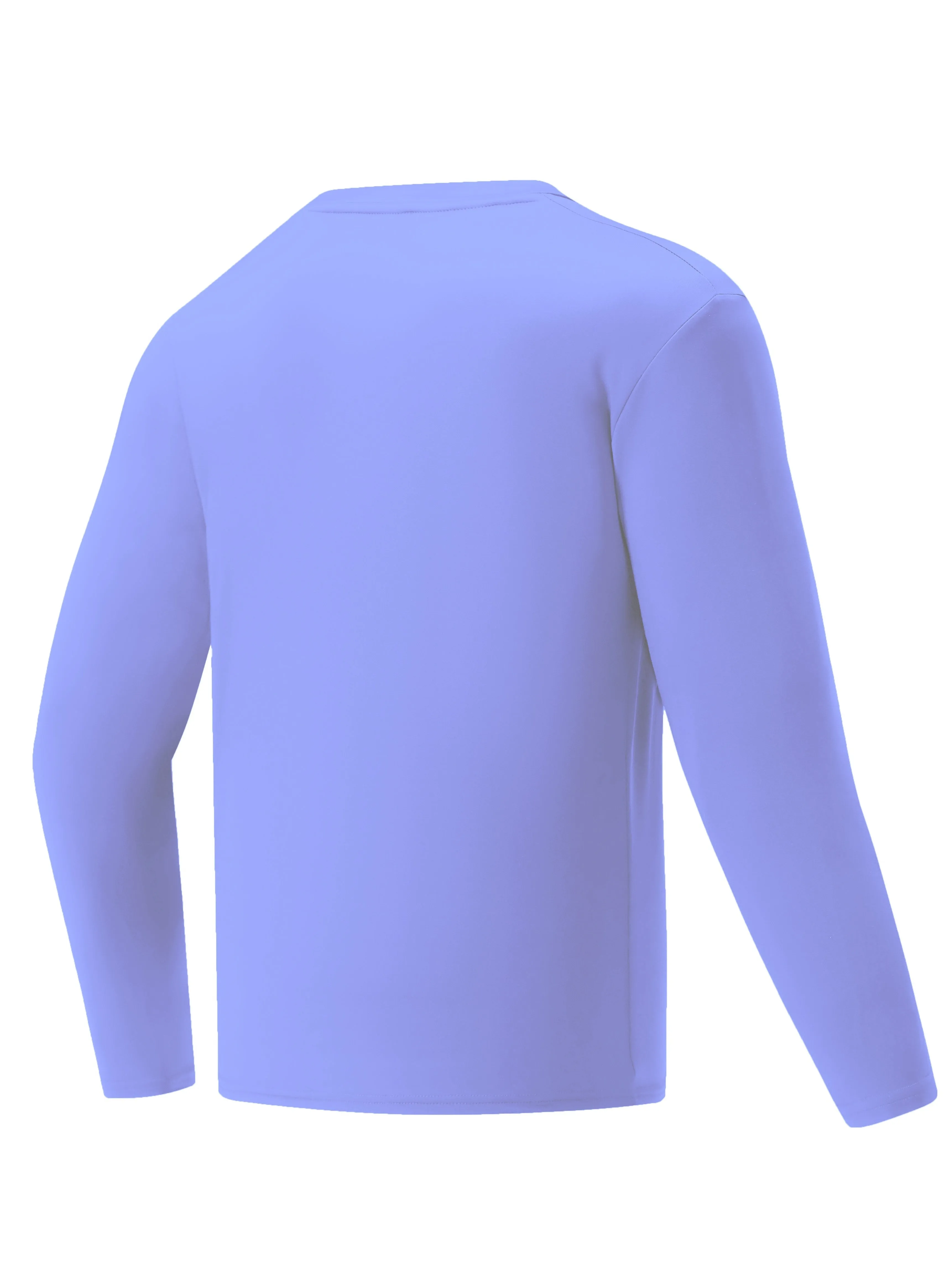 Men's Thermal Underwear Tops Crew Neck Base Layer Long Sleeve Tops Fleece Lining Bottoming Shirts