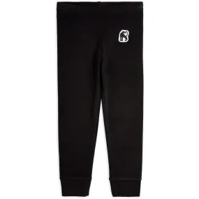 Mini Rodini Black Microfleece Pants