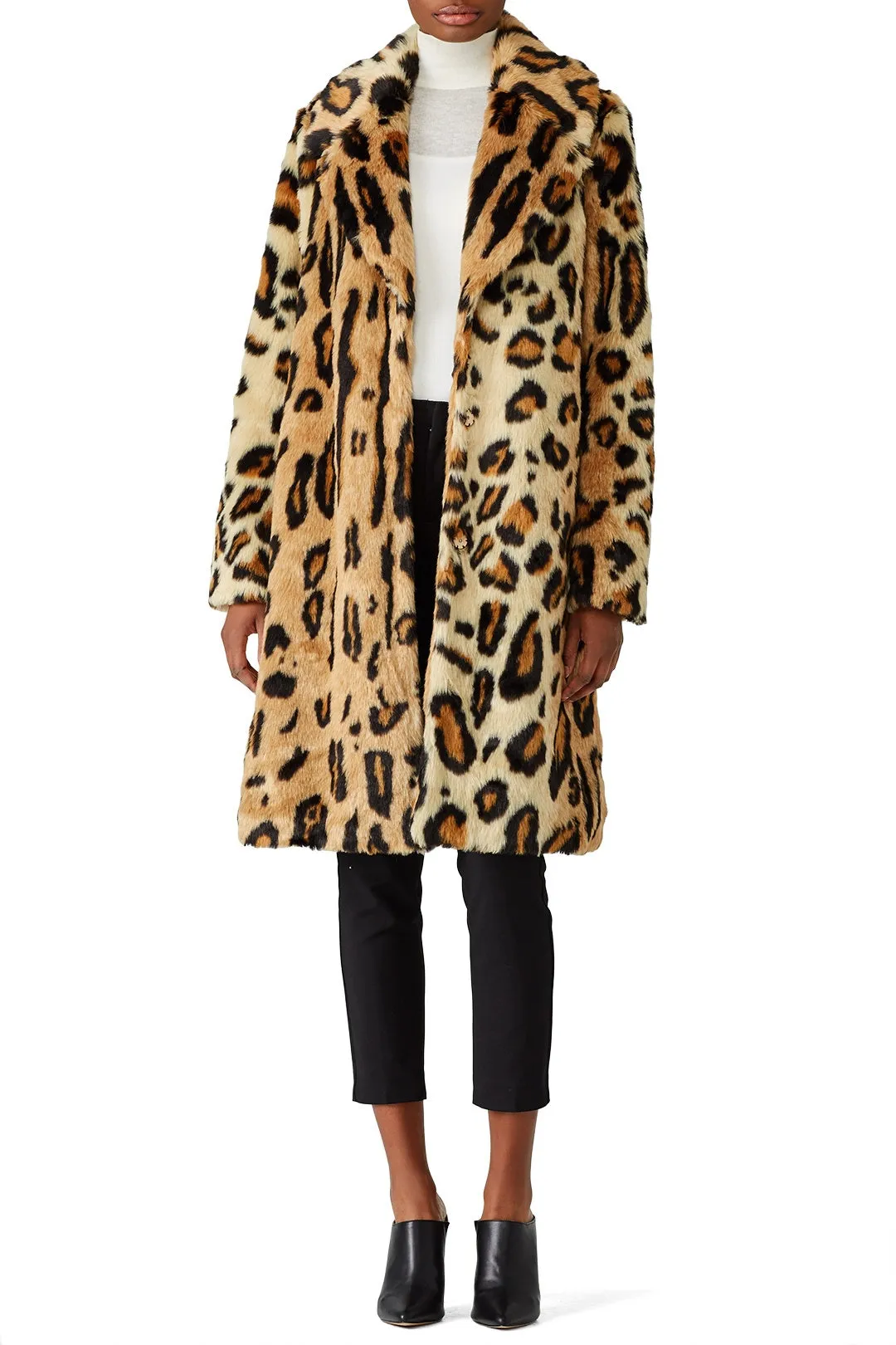 Miss Cindy Overcoat Feline Faux Fur