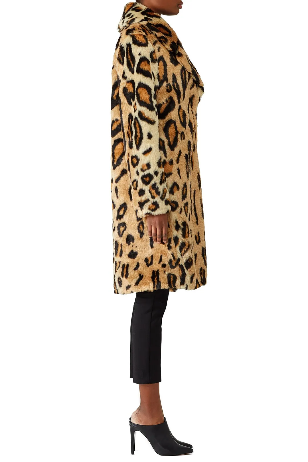 Miss Cindy Overcoat Feline Faux Fur