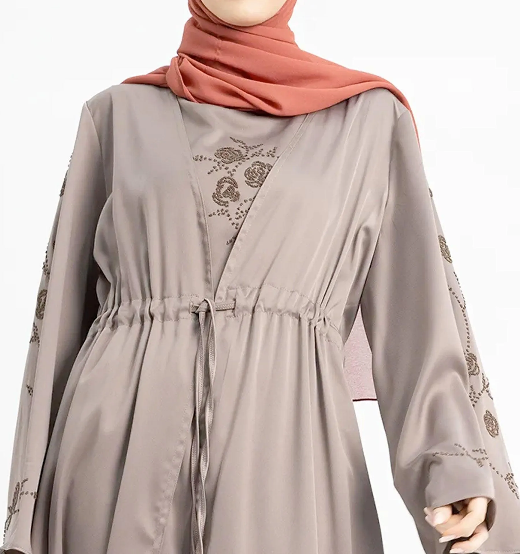 Mocha Giaa 2-Piece Abaya