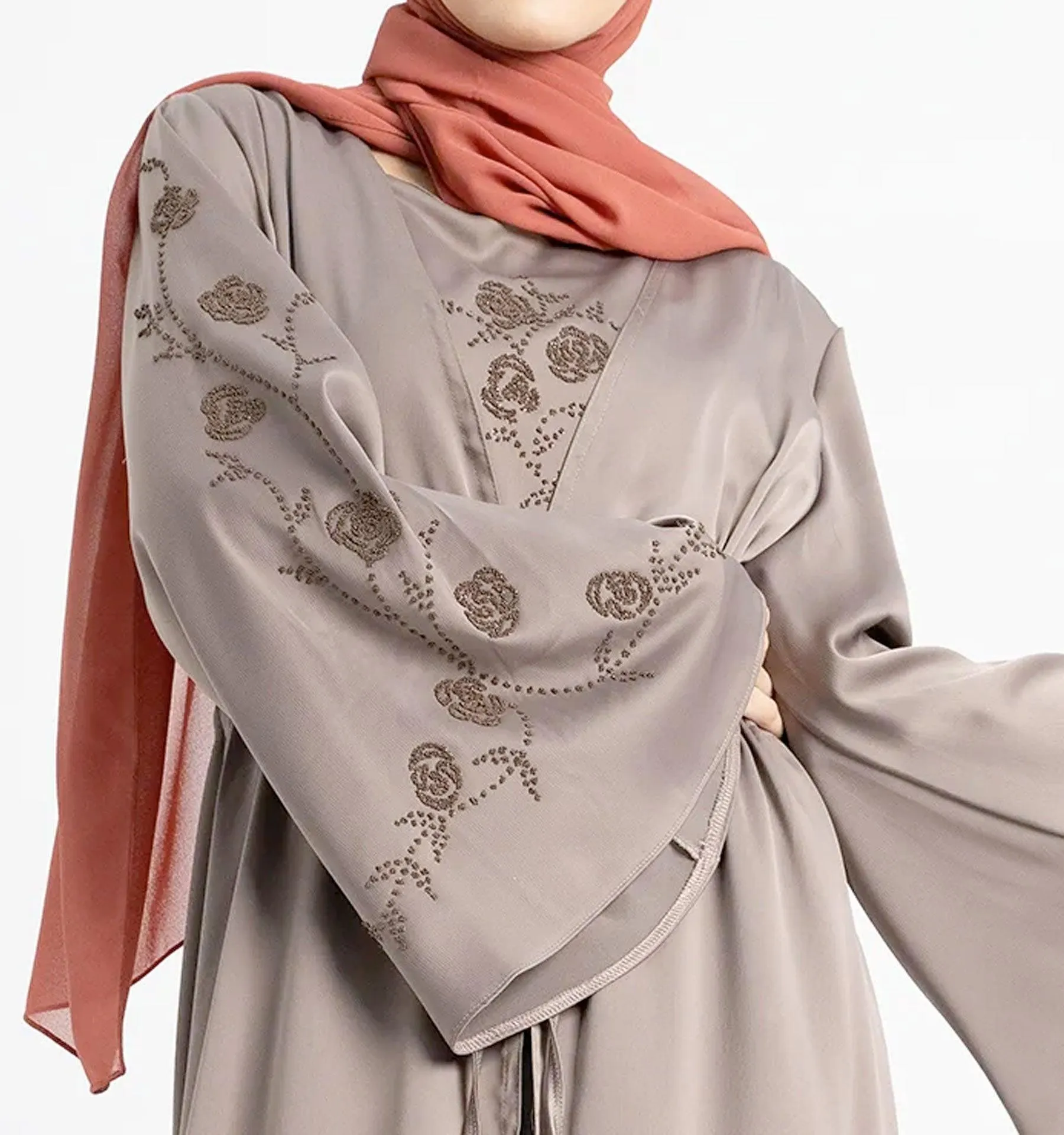 Mocha Giaa 2-Piece Abaya