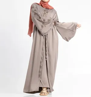 Mocha Giaa 2-Piece Abaya