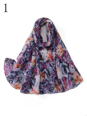 MYP028  Printed scarf thin floral floral floral