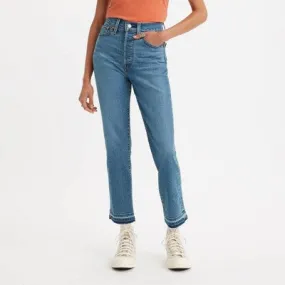 New - Levi's Women's High-Rise Wedgie Straight Cropped Jeans - Turned On Me 27