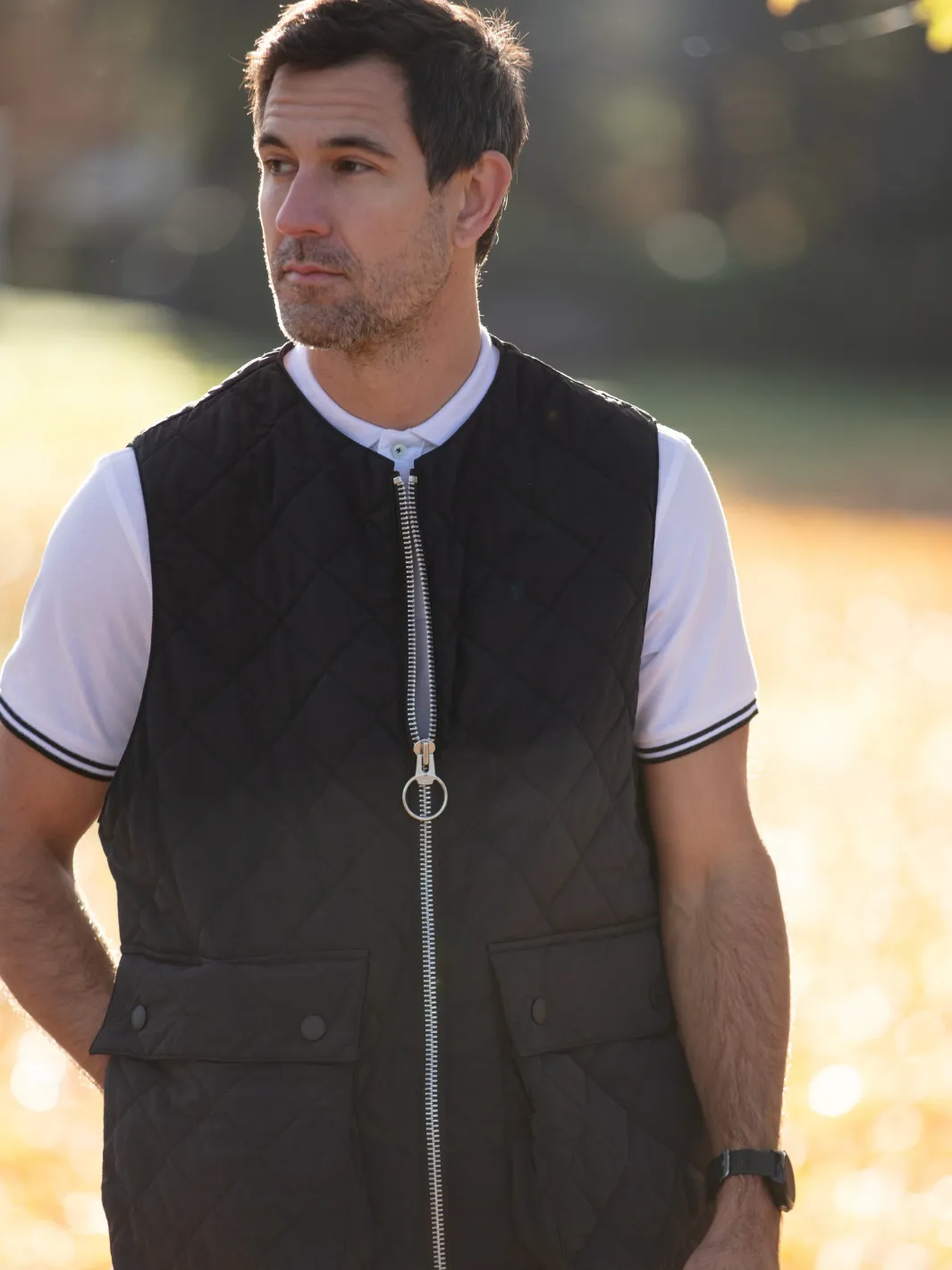 Padded Vest - Charcoal