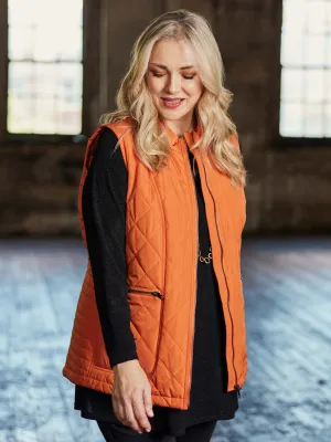 Pumpkin Puffer Vest