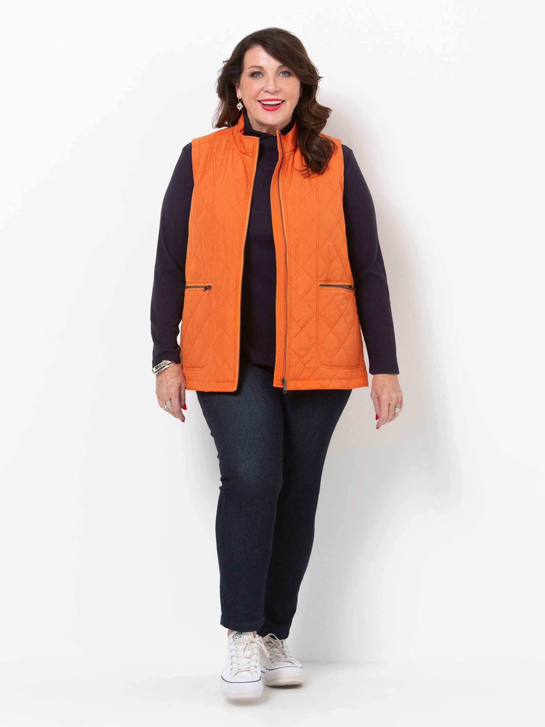 Pumpkin Puffer Vest