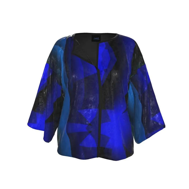 "Labradorite" Crushed Velour Kimono Jacket