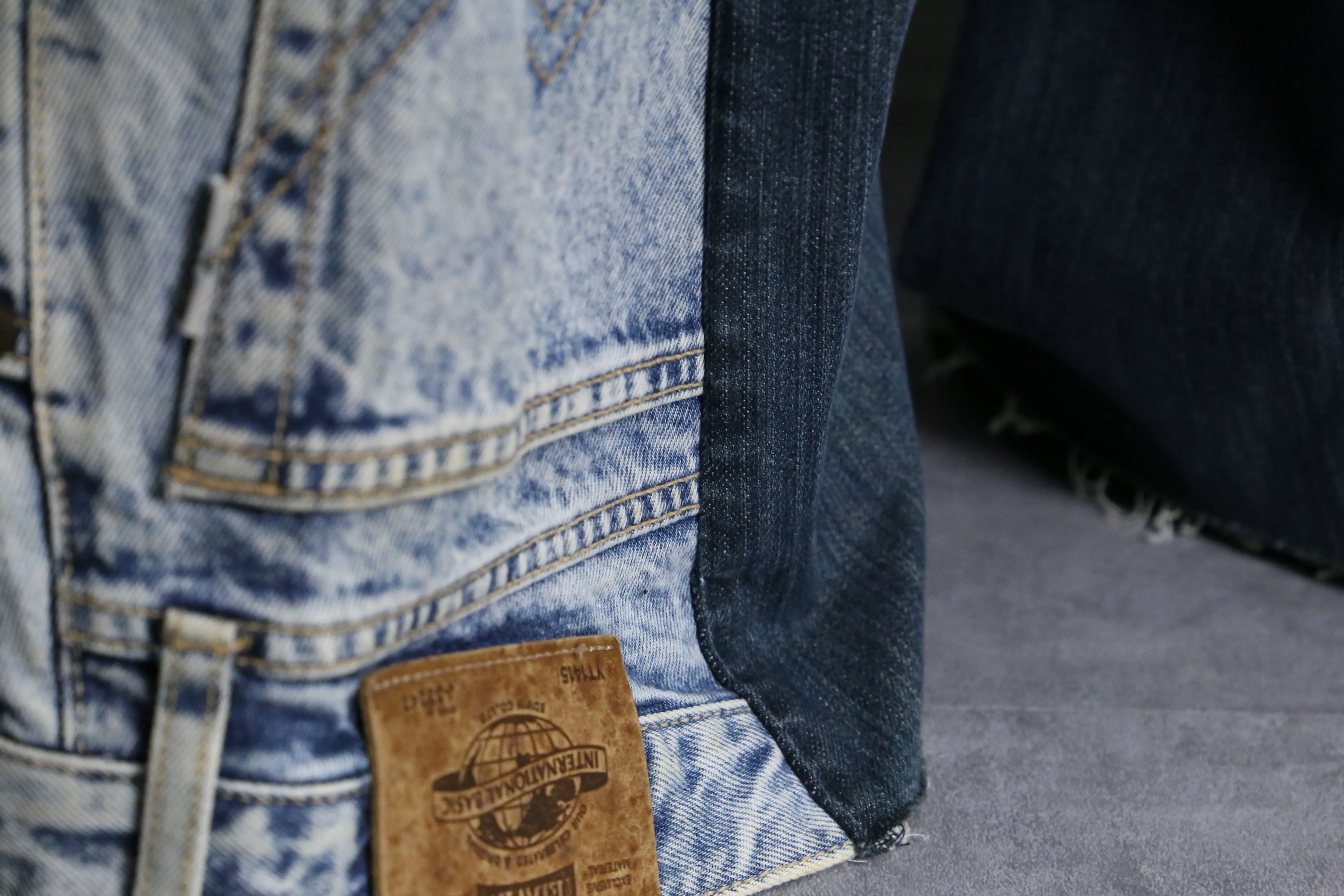 "Re:make" upside down flare denim