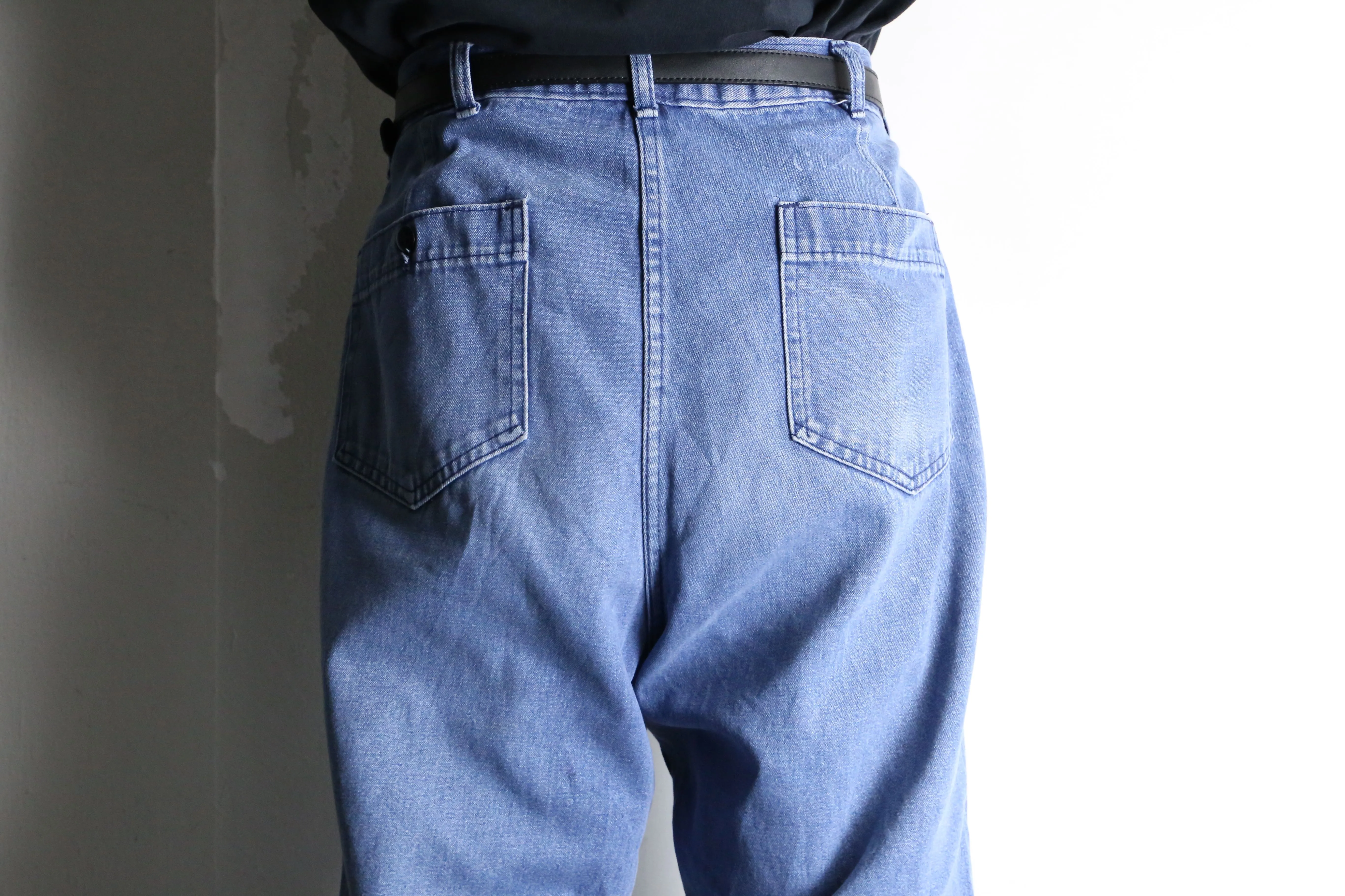 "U.S.NAVY" good aging flare sailor denim pants