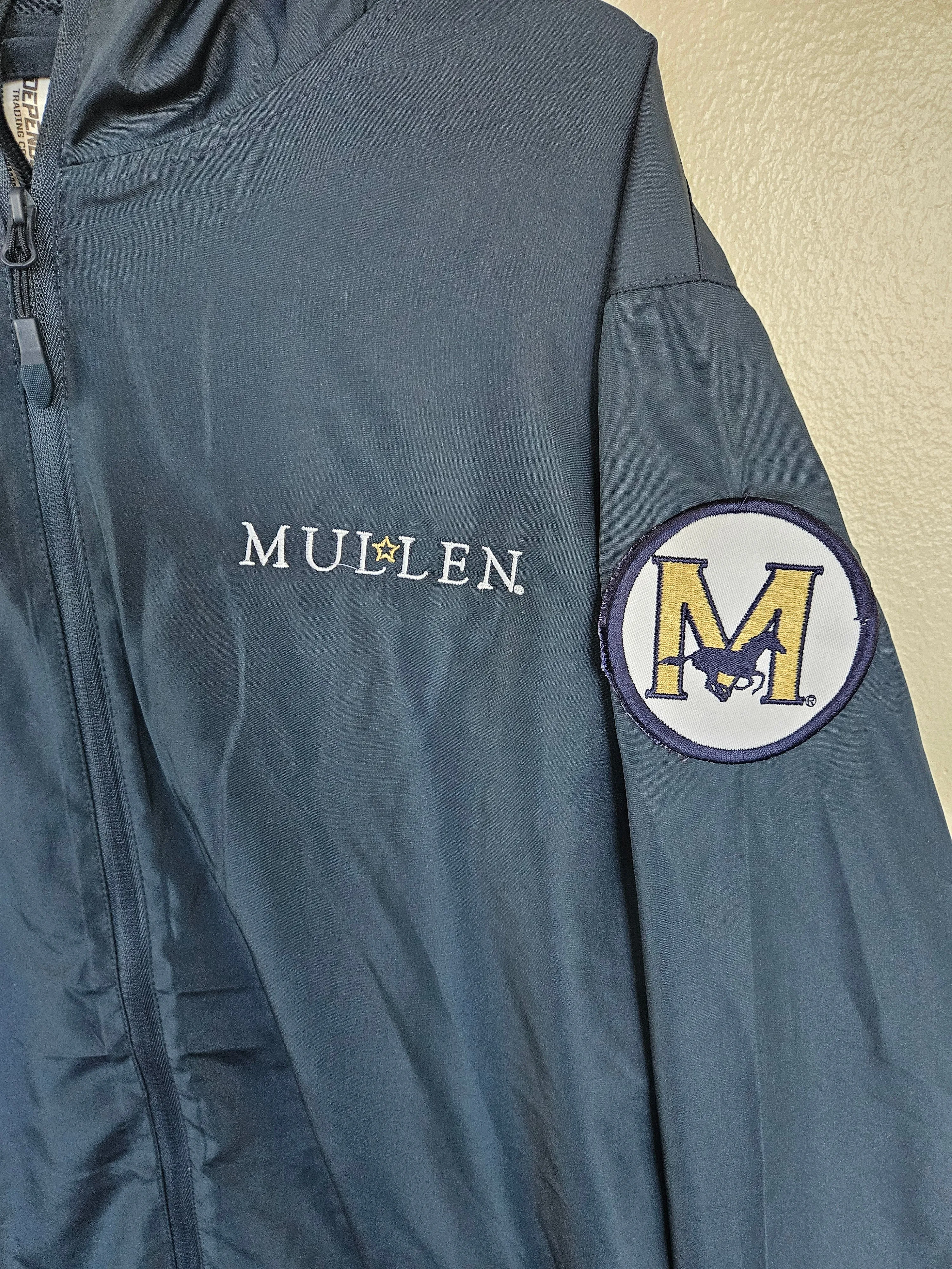 Rain Jacket with Navy Zipper