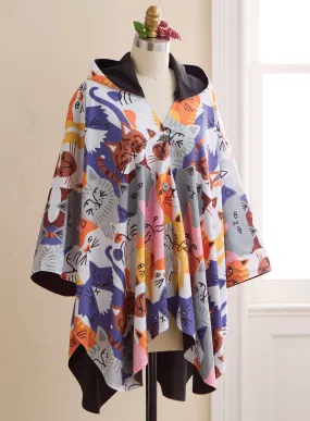 Reversible Rain Cape - Raining Cats and… Cats