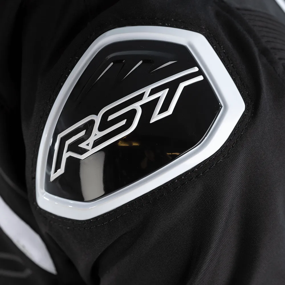 RST S-1 CE Textile Jacket - Black / Black / White