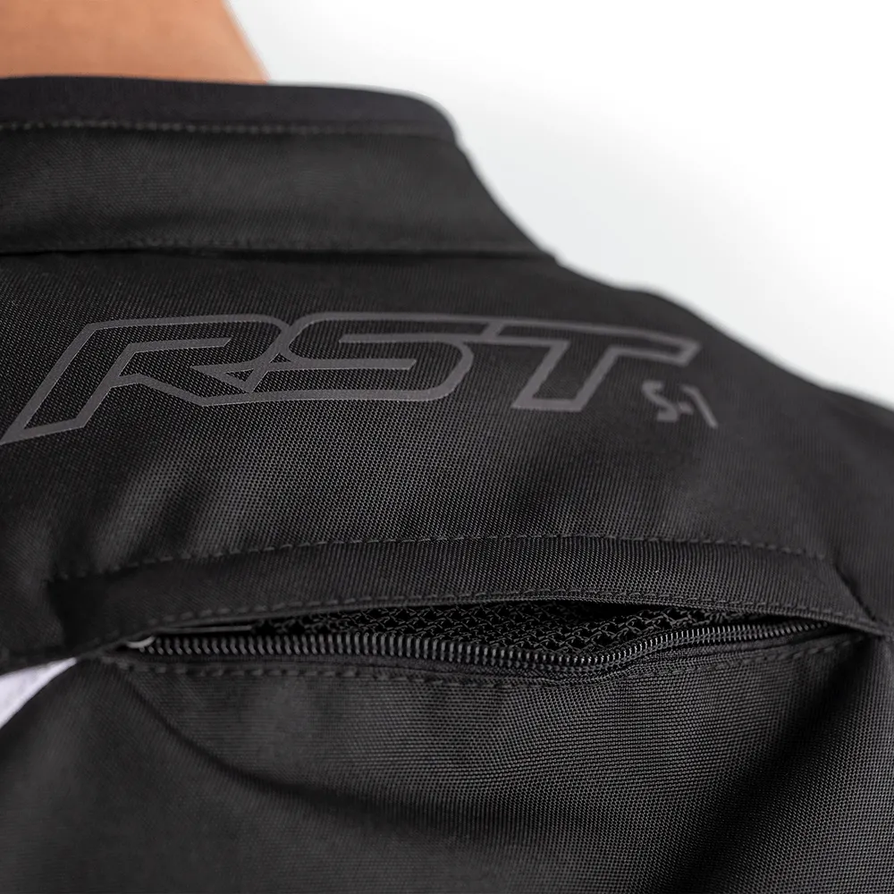 RST S-1 CE Textile Jacket - Black / Black / White