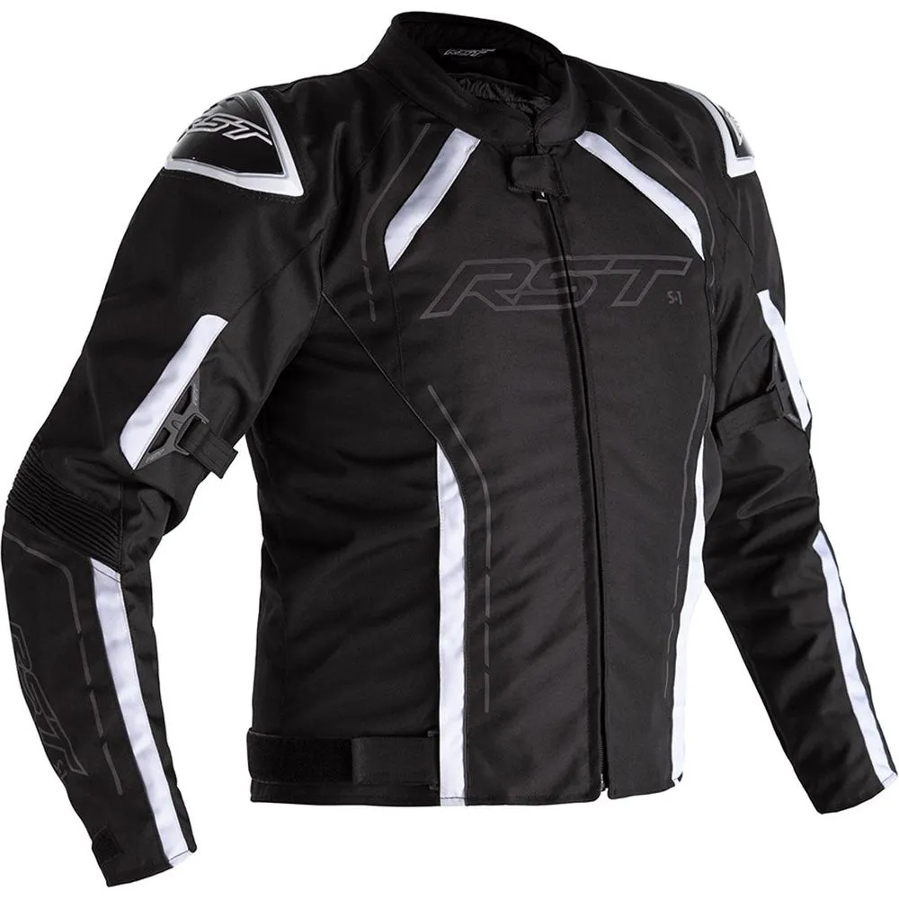 RST S1 CE Textile Jacket Black / Black / White