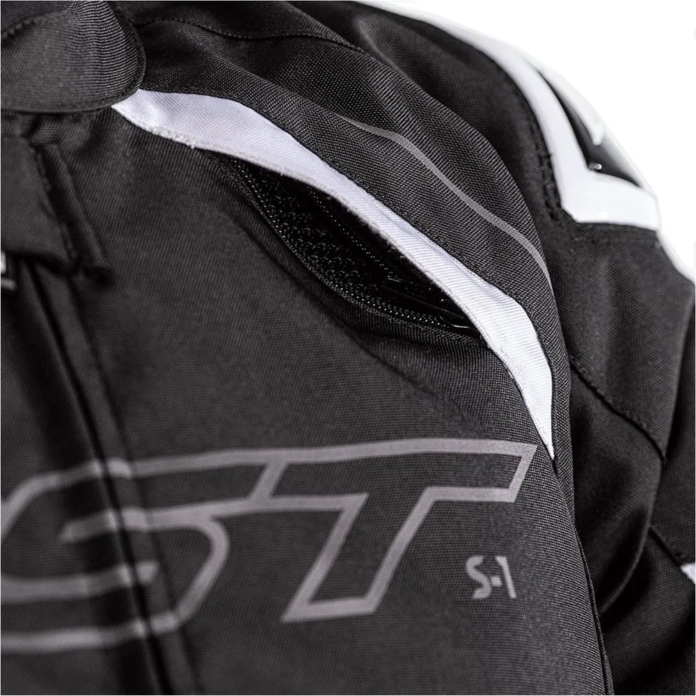 RST S1 CE Textile Jacket Black / Black / White