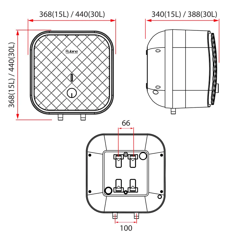 Rubine MT 15B Electric Storage Water Heater