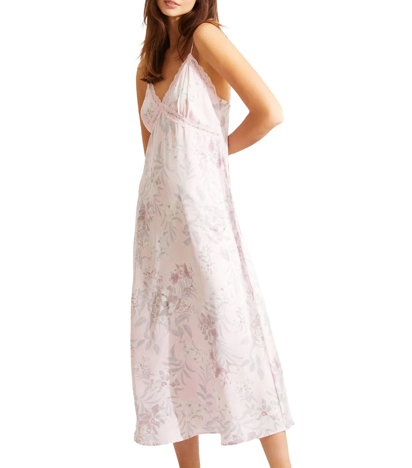 Satin Nightdress Pink