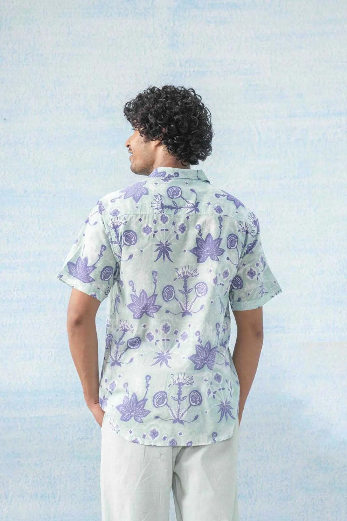 Sativa Printed Shirt (Sage Haze)